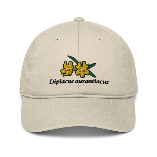 Diplacus aurantiacus hat (100% organic cotton)